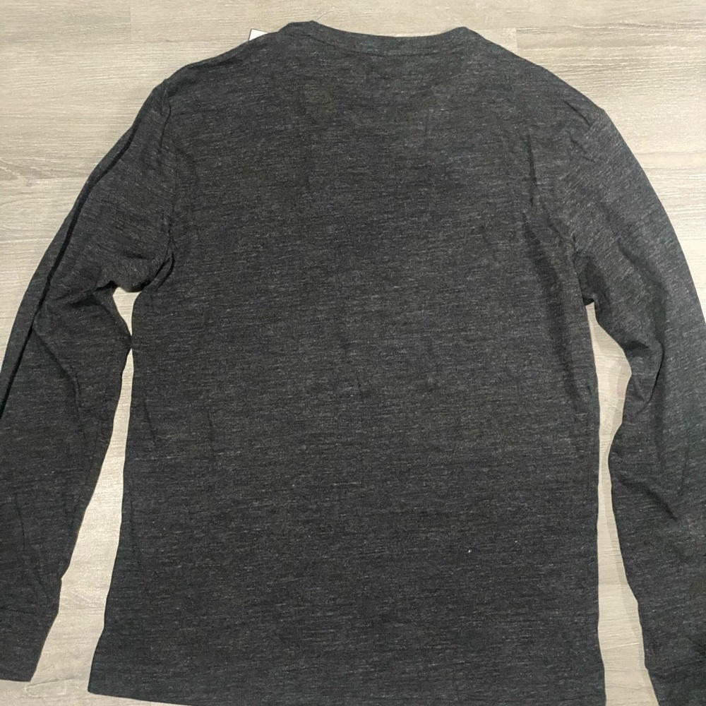 Polo - gray - medium - long sleeve - casual shirt
